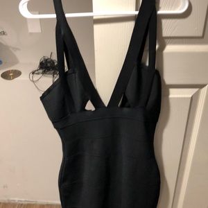 Black cocktail dress.